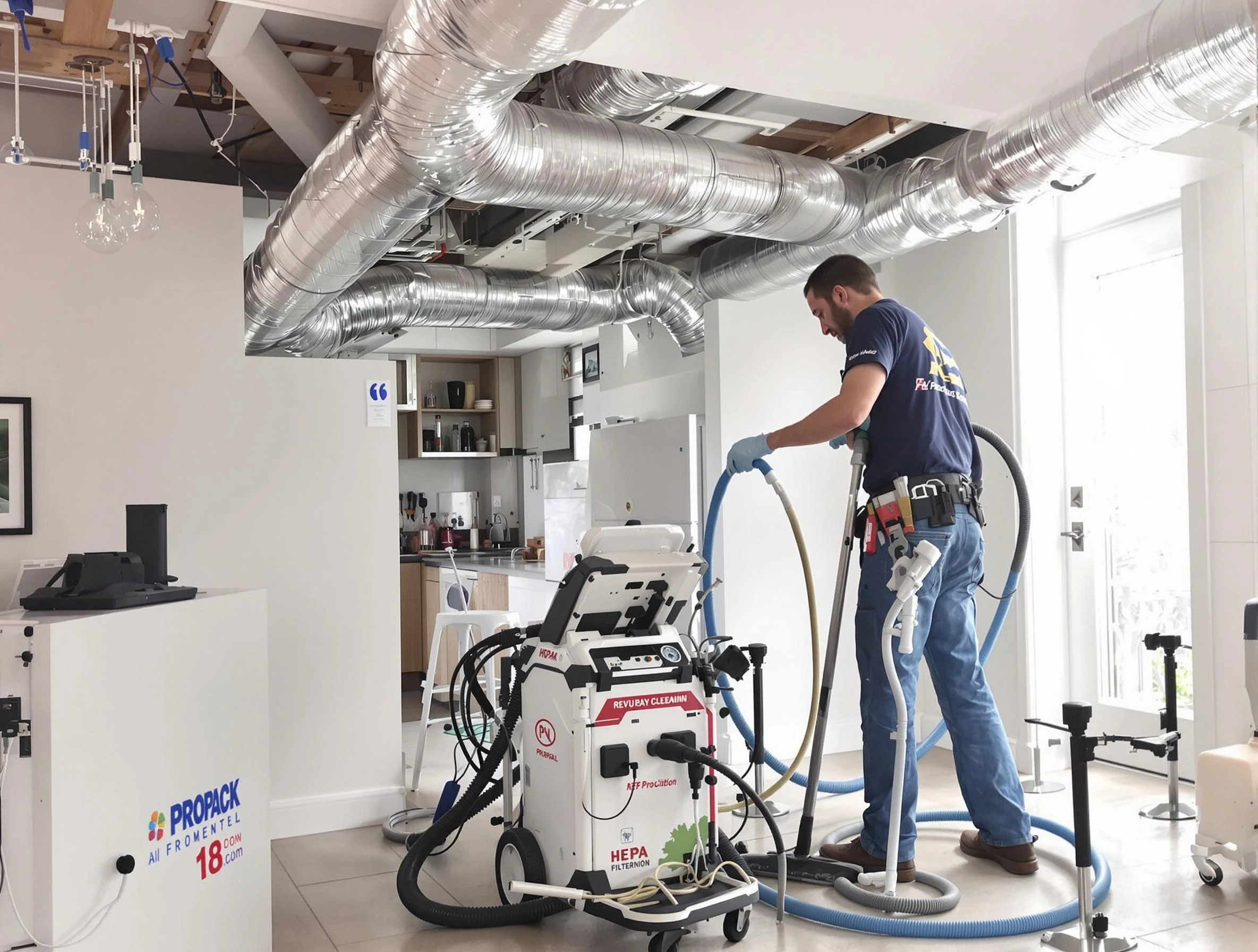 Niwot Air Duct Cleaning technician performing advanced pure duct cleaning with specialized equipment in Niwot